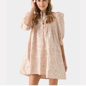 HUNTER BELL  Sidney Floral Pink Dress NEW
